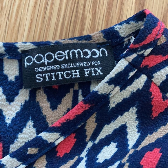 PAPERMOON. Women’s Iglesia Pleated Blouse. Size M Stitch Fix - Picture 7 of 7